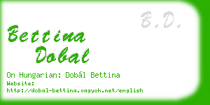 bettina dobal business card
